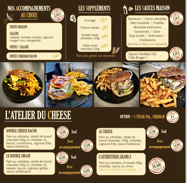 menu 2 of L'Authentique Burger