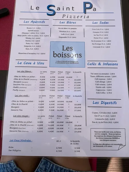 menu 0 of Le Saint Pa IV