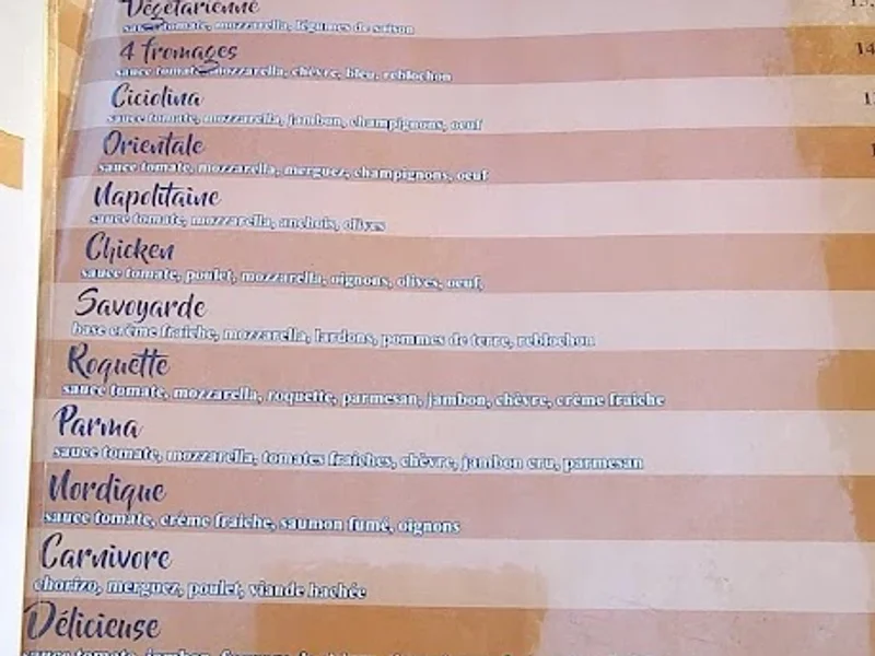 menu 1 of Le Resto
