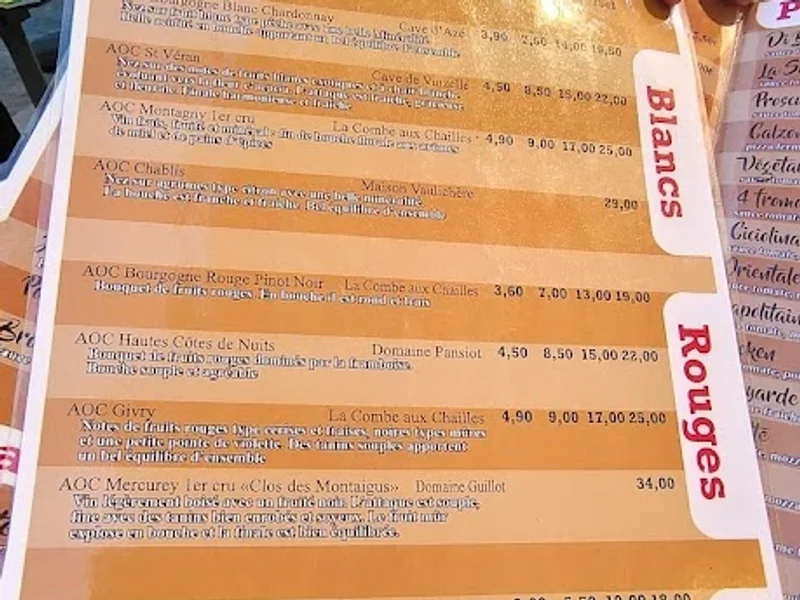 menu 2 of Le Resto