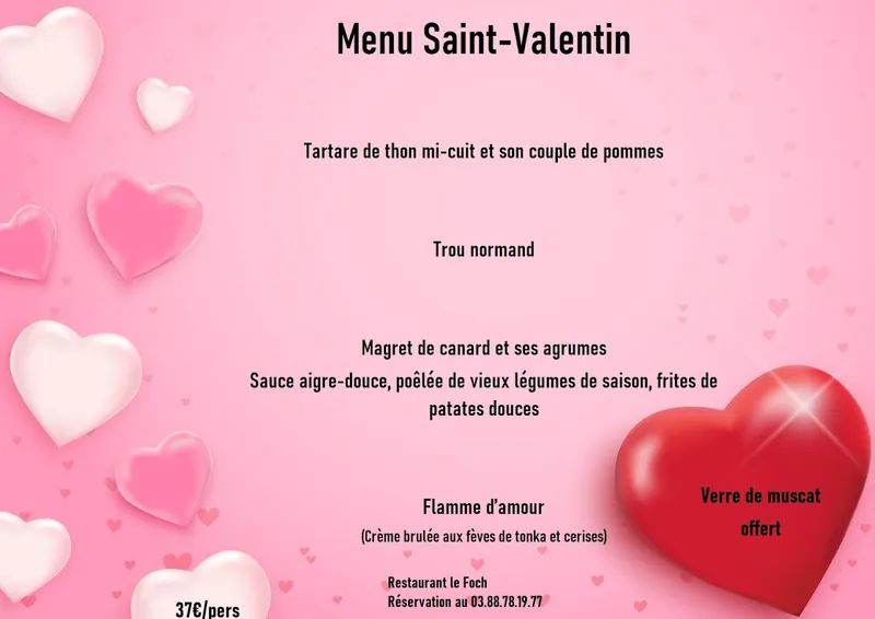 menu 1 of LE FOCH