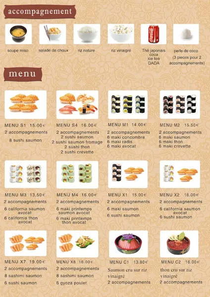 menu 1 of Kouunn Sushi