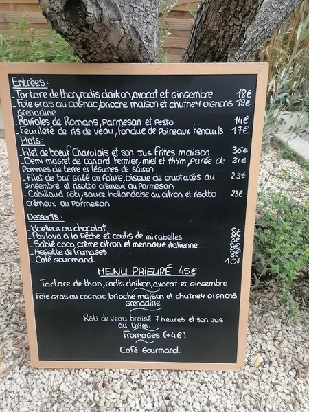 menu 0 of Restaurant Le Prieuré