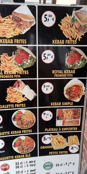 menu 1 of La Cappadoce