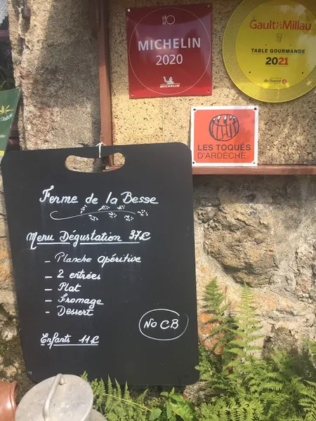 menu 1 of Ferme de la Besse