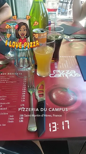 menu 2 of Pizzeria Du Campus