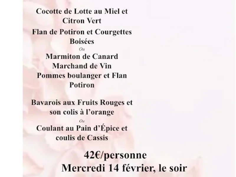 menu 1 of Raisin Gourmand