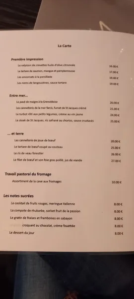 menu 0 of L'Annexe