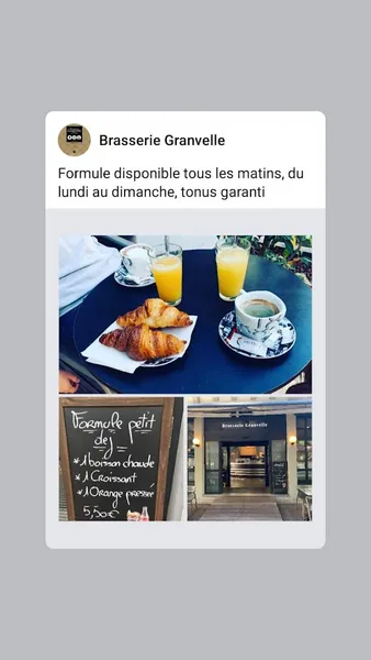 menu 1 of Brasserie Granvelle