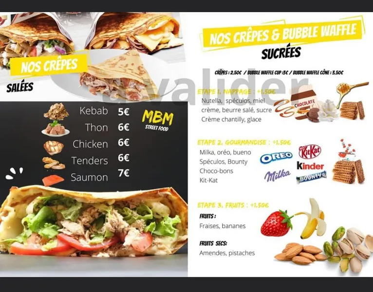 menu 2 of MBM Street food Dole