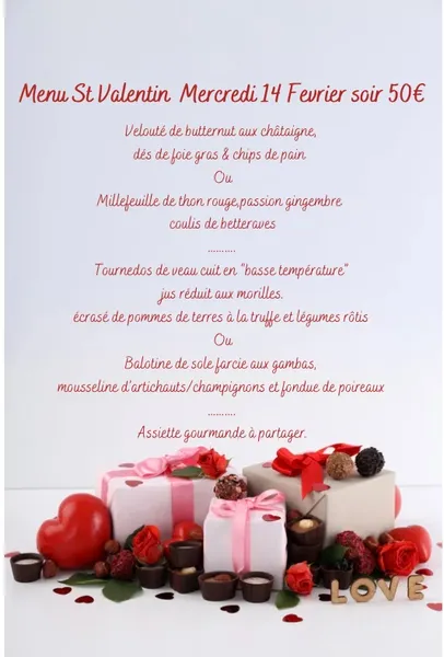 menu 0 of Auberge des bannettes