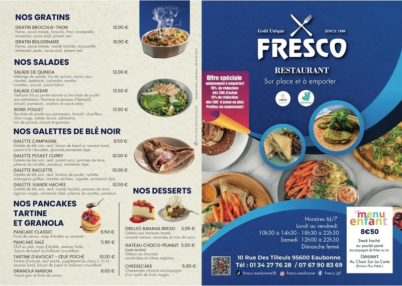 menu 1 of Fresco