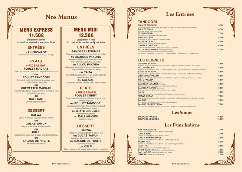 menu 0 of Lakshmi