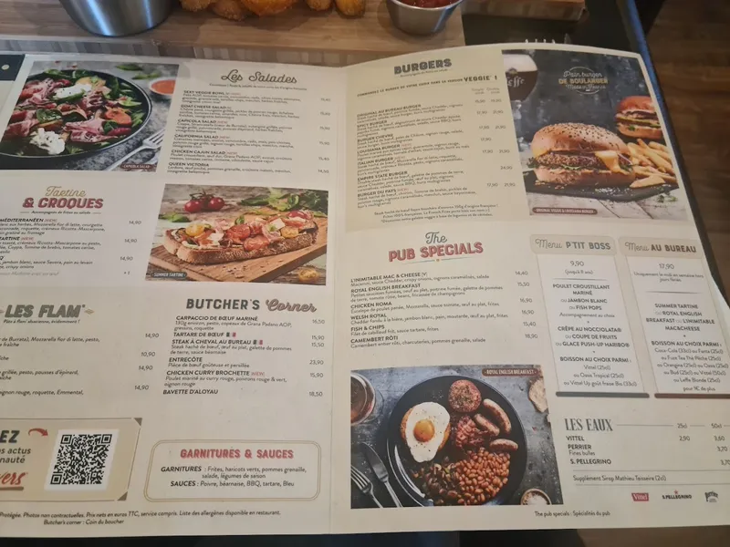 menu 2 of Au Bureau