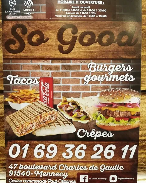 menu 0 of So Good