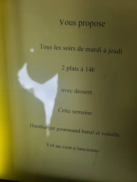 menu 0 of Auberge Lorraine