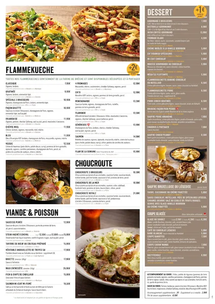 menu 0 of 3 Brasseurs Lille