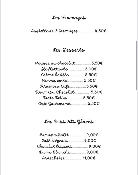 menu 0 of Le Pourkoi Pas
