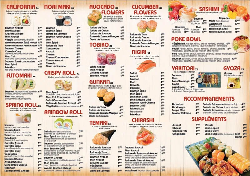 menu 0 of Sushi Gambetta