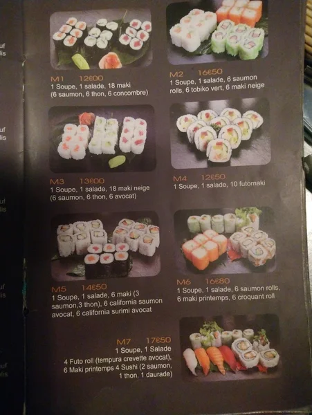 menu 2 of IYOKA rue disle
