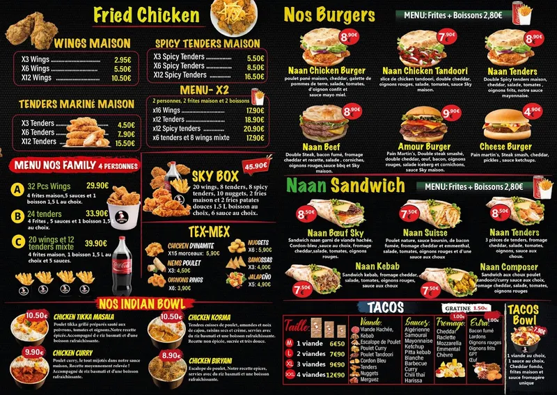 menu 0 of Chicken Sky Brest