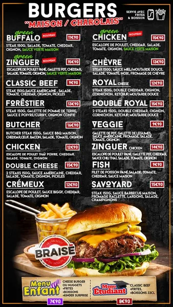 menu 0 of O'braisé juvisy - poulet