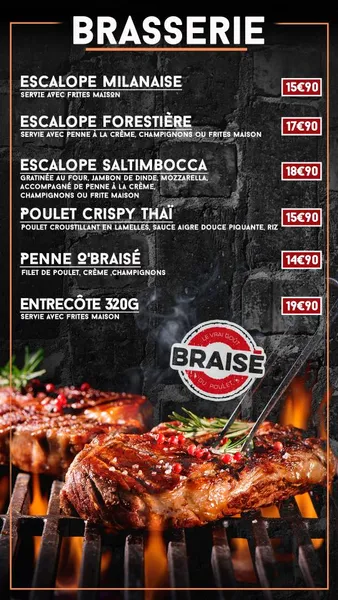 menu 2 of O'braisé juvisy - poulet