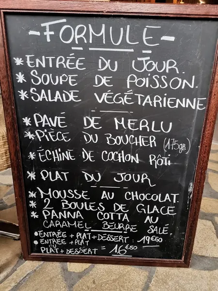 menu 0 of Au Pique Assiette