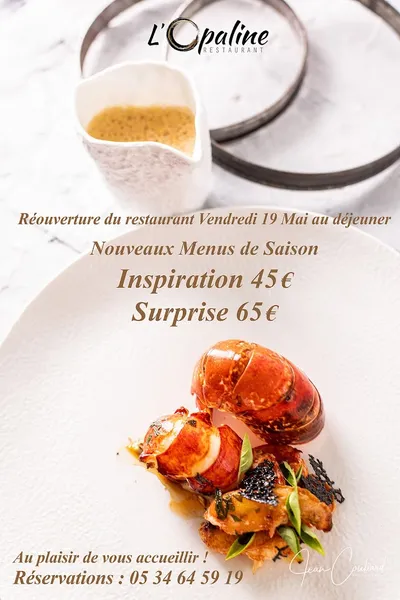 menu 2 of L'OPALINE Restaurant