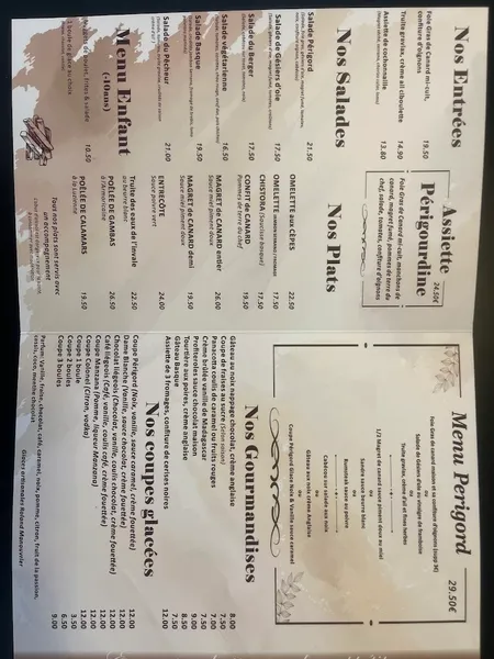 menu 0 of Restaurant Le Tournepique