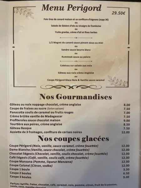 menu 1 of Restaurant Le Tournepique