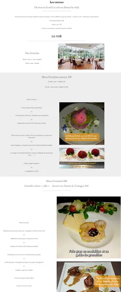 menu 1 of Le Chai De Fages