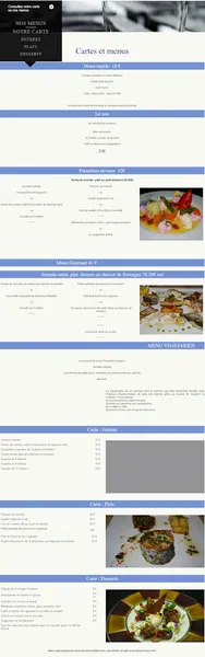 menu 2 of Le Chai De Fages