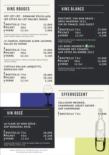 menu 1 of Restaurant La Soute Aux Saveurs