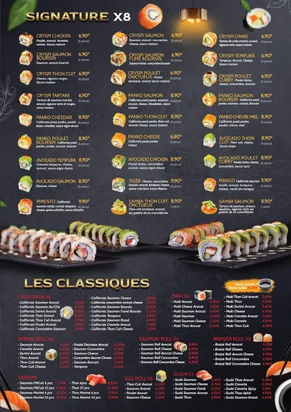 menu 0 of Le Wok Thaï