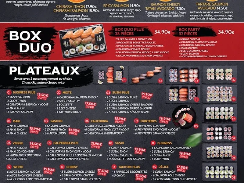 menu 1 of Le Wok Thaï