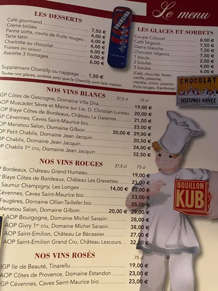 menu 0 of Restaurant Le Bretagne Plougastel