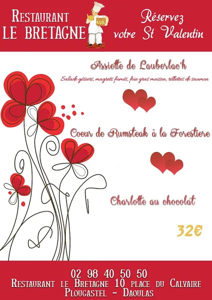 menu 1 of Restaurant Le Bretagne Plougastel