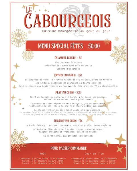 menu 0 of Le Baligan