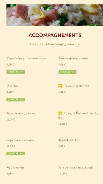 menu 0 of Le Bangkok