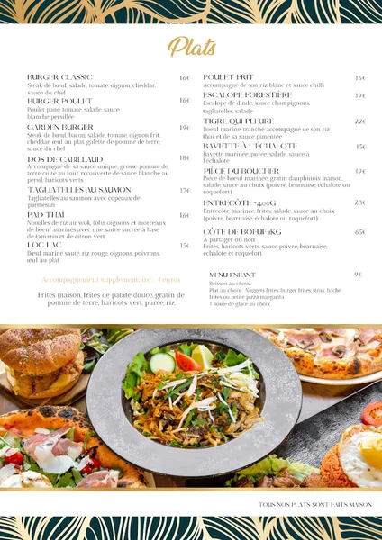menu 0 of Garden Coffee