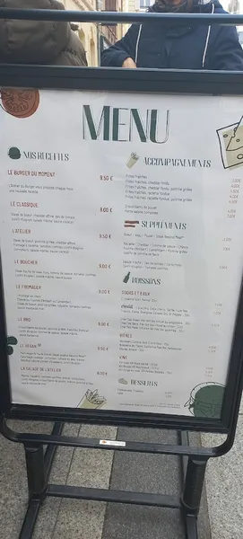 menu 0 of Les Burgers de Colette
