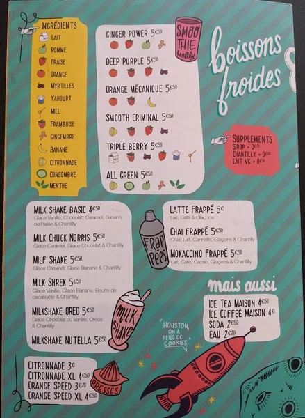 menu 1 of Emilie and the cool kids