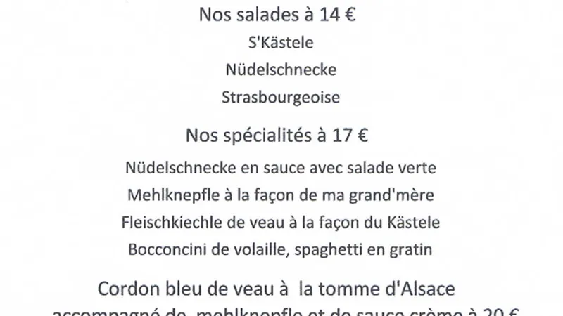 menu 1 of S'Kastele