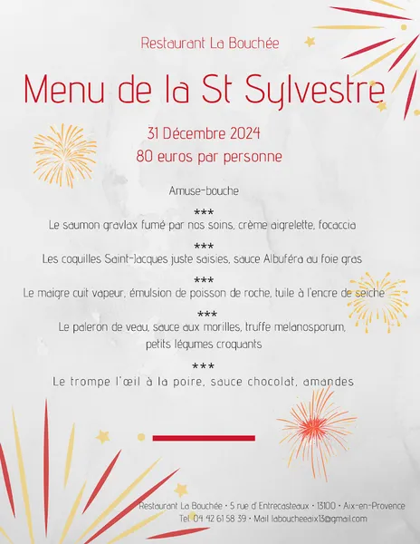 menu 0 of La Bouchée