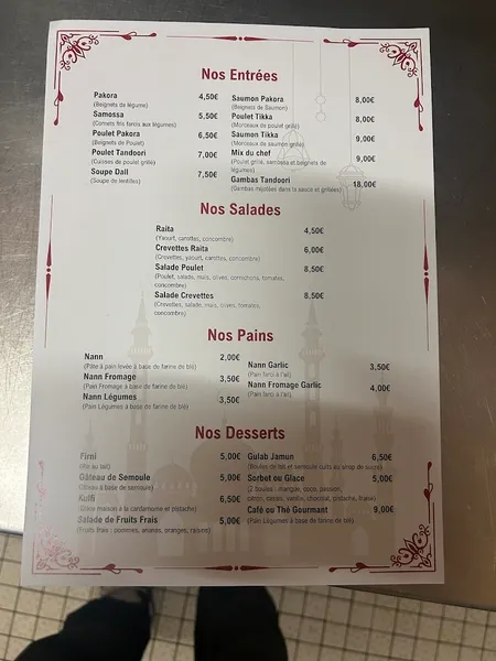 menu 0 of Restaurant Rajasthan