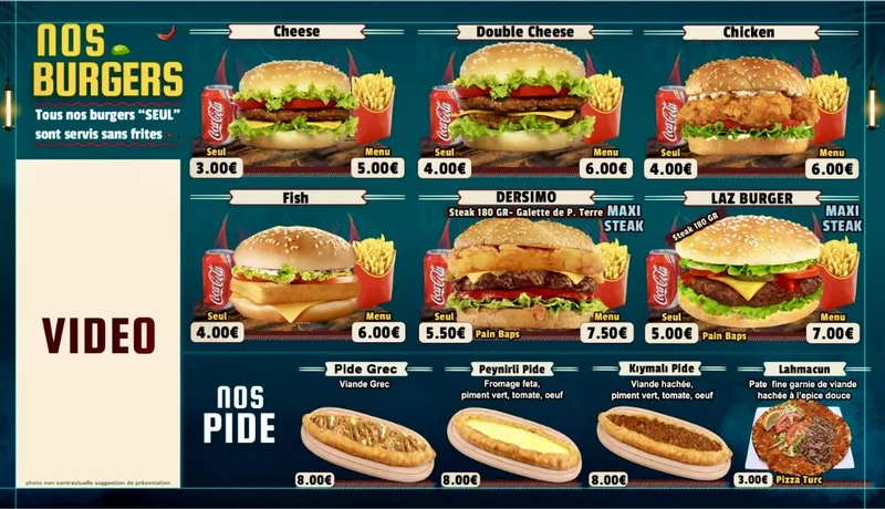 menu 2 of O’CLOS KEBAB EAUBONNE SOISY