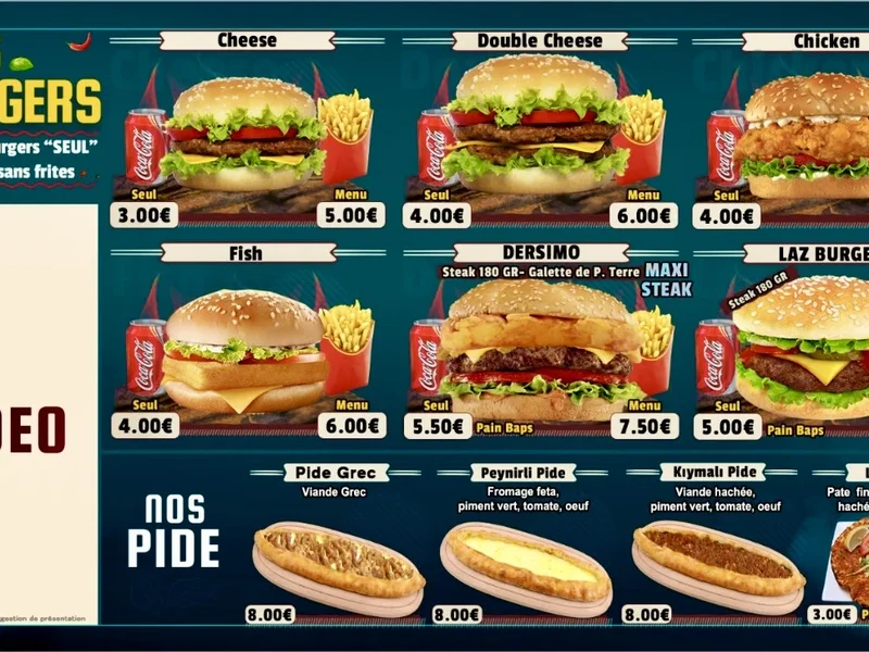 menu 2 of O’CLOS KEBAB EAUBONNE SOISY