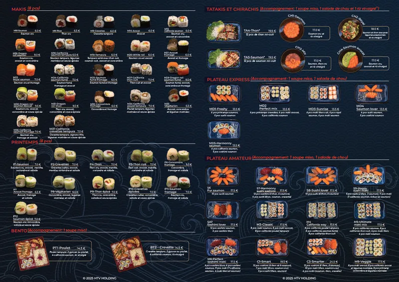 menu 1 of Ô Wasabi Grenoble
