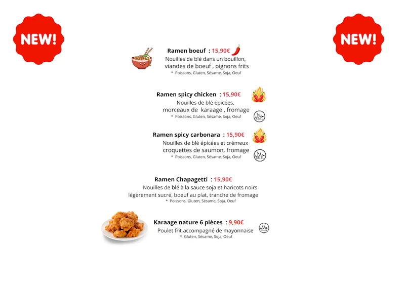 menu 2 of SUSHI LAUV KINGERSHEIM